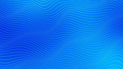 Abstract blue wavy dot line background Stock Footage 184399768