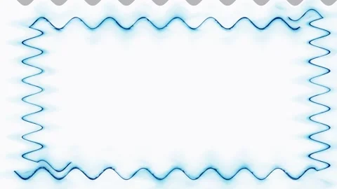 Abstract Blue Wavy Frame Stock Footage 284395667