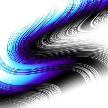Abstract blue wavy lines. Abstract grainy gradient background noise texture.. Stock Illustration