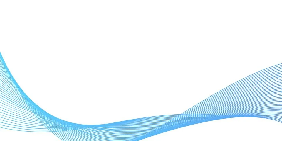 Abstract blue wavy lines background Stock Illustration