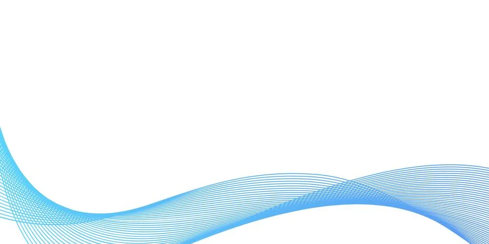 Abstract blue wavy lines background Stock Illustration