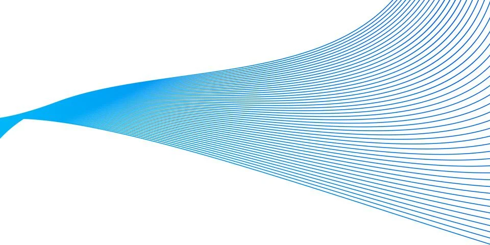 Abstract blue wavy lines background Stock Illustration