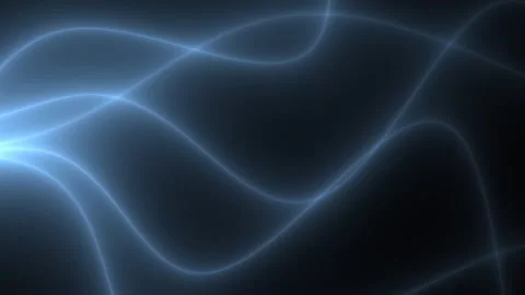 Abstract Blue Wavy Lines Flowing on Dark Background. Stock Footage 339125872