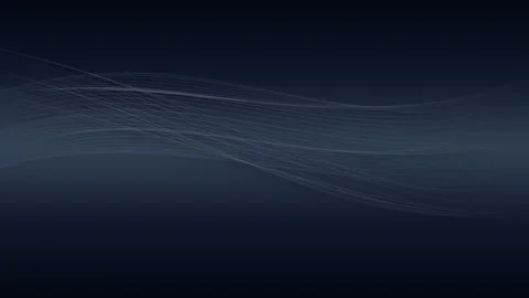 Abstract blue wavy lines flowing on dark background. 4K Video stock 341847239