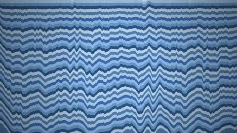 Abstract Blue Wavy Lines Pattern Background Stock Illustration