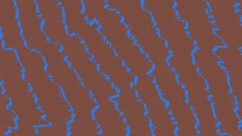 Abstract blue wavy lines pattern on dark brown background Stock Illustration
