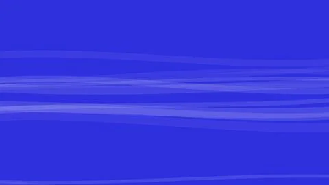 Abstract blue wavy lines on solid background illustration representing flow.. Stock-Illustration