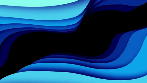 Abstract blue wavy loop background Stock Footage 145755179