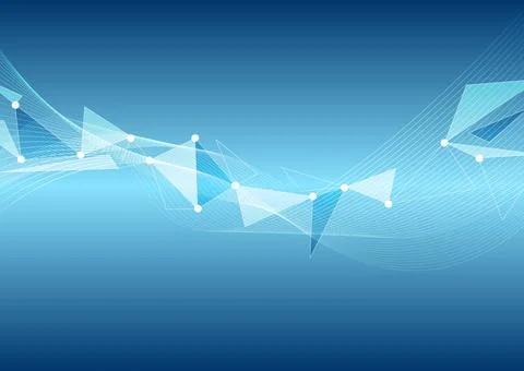 Abstract blue wavy low poly design Abstract blue wavy low poly background ... 写真素材