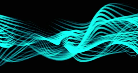 Abstract blue wavy minimal background Stock Footage 169860160
