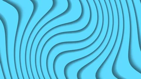 Abstract Blue Wavy Pattern with 3D Effect Stock Photos
