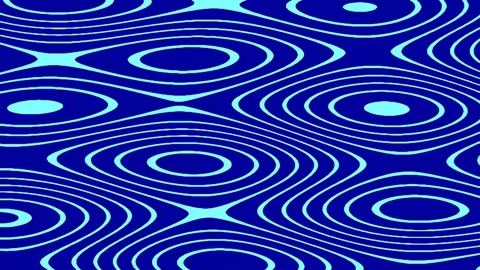 Abstract blue wavy pattern background loop seamless graphic design Stock Footage 341057845