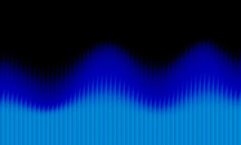 Abstract Blue Wavy Stripe Background with Dark Vertical Pattern and Neon Gr.. Stock-Illustration