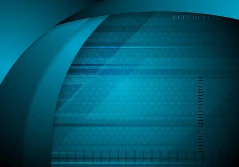 Abstract blue wavy tech background Abstract blue wavy tech background. Vec... 스톡 사진