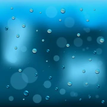 Abstract blue wet background Stock Illustration