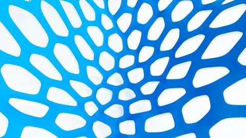 Abstract blue white background. 3d illustration, 3d rendering. Stock-Illustration