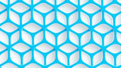 Abstract blue white background. 3d illustration, 3d rendering. Stock Illustration
