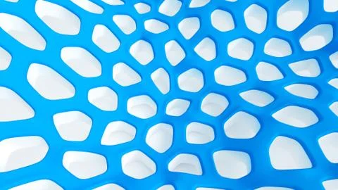 Abstract blue white background. 3d illustration, 3d rendering. Stock Illustration