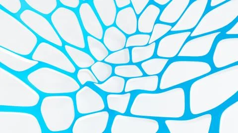 Abstract blue white background. 3d illustration, 3d rendering. Ilustração Stock