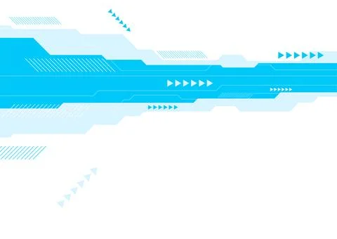 Abstract blue white hi-tech futuristic minimal background Stock Illustration
