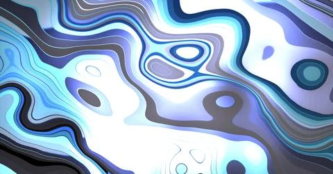 Abstract blue white liquid epoxy acrylic resin swirling twisted lines abstrac Illustrazione stock