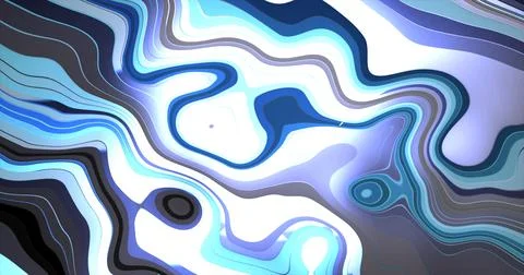 Abstract blue white liquid epoxy acrylic resin swirling twisted lines abstr.. Illustrazione stock