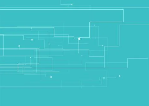 Abstract blue white tech lines drawing background 스톡 일러스트
