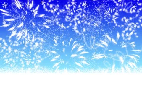 Abstract blue winter background Stock Illustration