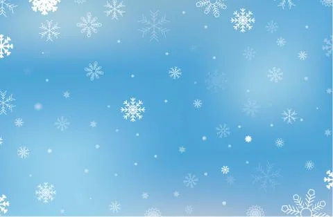 Abstract Blue Winter Background Stock Illustration