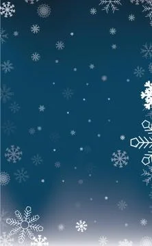 Abstract Blue Winter Background Stock Illustration
