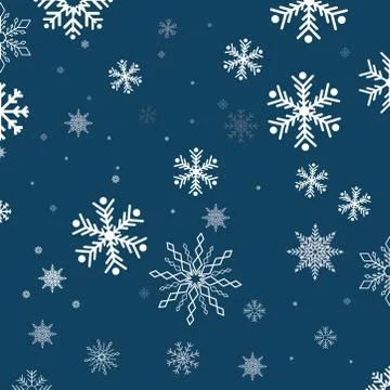 Abstract Blue Winter Background Stock Illustration