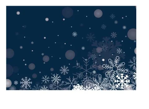 Abstract Blue Winter Background Illustrazione stock