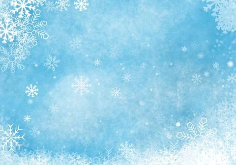 Abstract Blue Winter Background Illustrazione stock