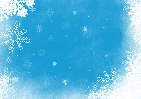 Abstract Blue Winter Background Illustrazione stock