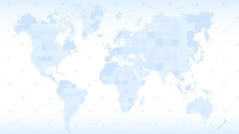 Abstract blue World map background. Concept of dividing land into countries Stock Illustration