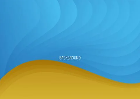 Abstract blue-yellow background stylization sea coast, beach, sand. Stock Illustration