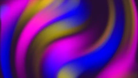 Abstract blue yellow bright gradient swirling twisted lines abstract backgrou Stock Illustration