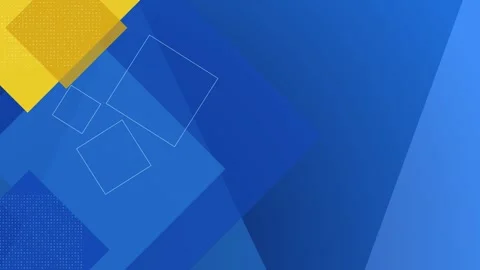 Abstract blue yellow geometric shapes flowing with subtle light changes in .. Stock Footage 340903534