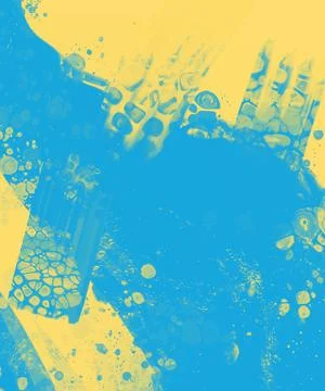 Abstract Blue Yellow paint Background. Vector illustration design Stock Illustration