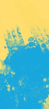 Abstract Blue Yellow paint Background. Vector illustration design Stock Illustration