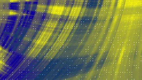 Abstract Blue Yellow Streaks Motion Background with Particles Video stock 342534960