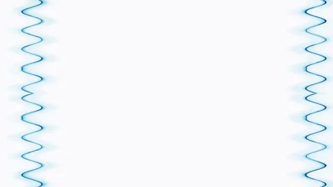 Abstract Blue Zigzag Lines on White Background Stock Footage 284395443
