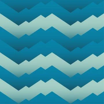 Abstract blue zigzag seamless pattern Stock Illustration