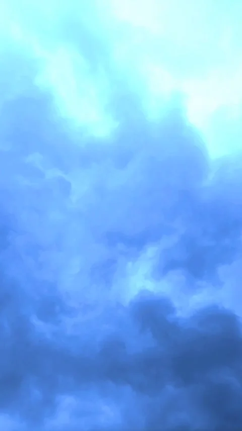 Abstract Bluish Cloudy Sky, Vertical Video stock 303211006