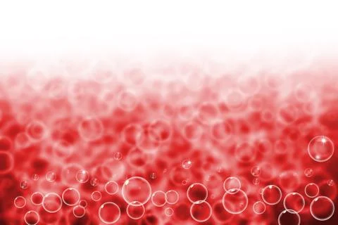 Abstract blur and bubble on red background Stock-Illustration