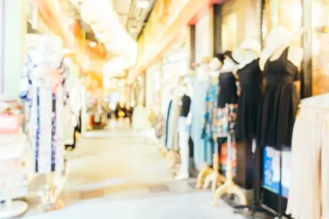 Abstract blur and defocused of derpartment store Stock Photos