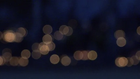 Abstract blur background with candles in the dark. 4K Stock Footage 91809484