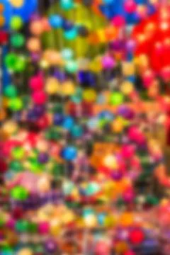 Abstract blur background Decorating Light Balls. Stock Photos