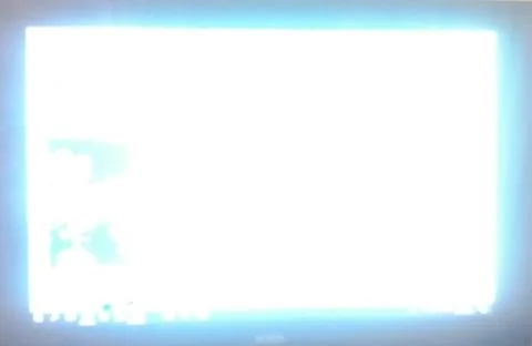 Abstract blur background table work in office with computer pc monitor. Stock Photos