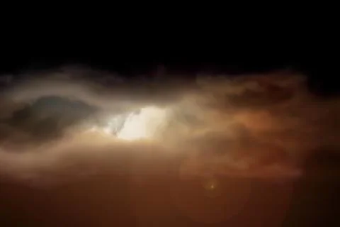 Abstract blur backgrounds of storm clouds and heavy rain storm on twilight. 写真素材